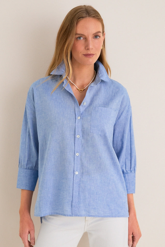 Chambray Adair Boyfriend Shirt