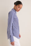 Navy Large Check Long Sleeve Icon Shirt