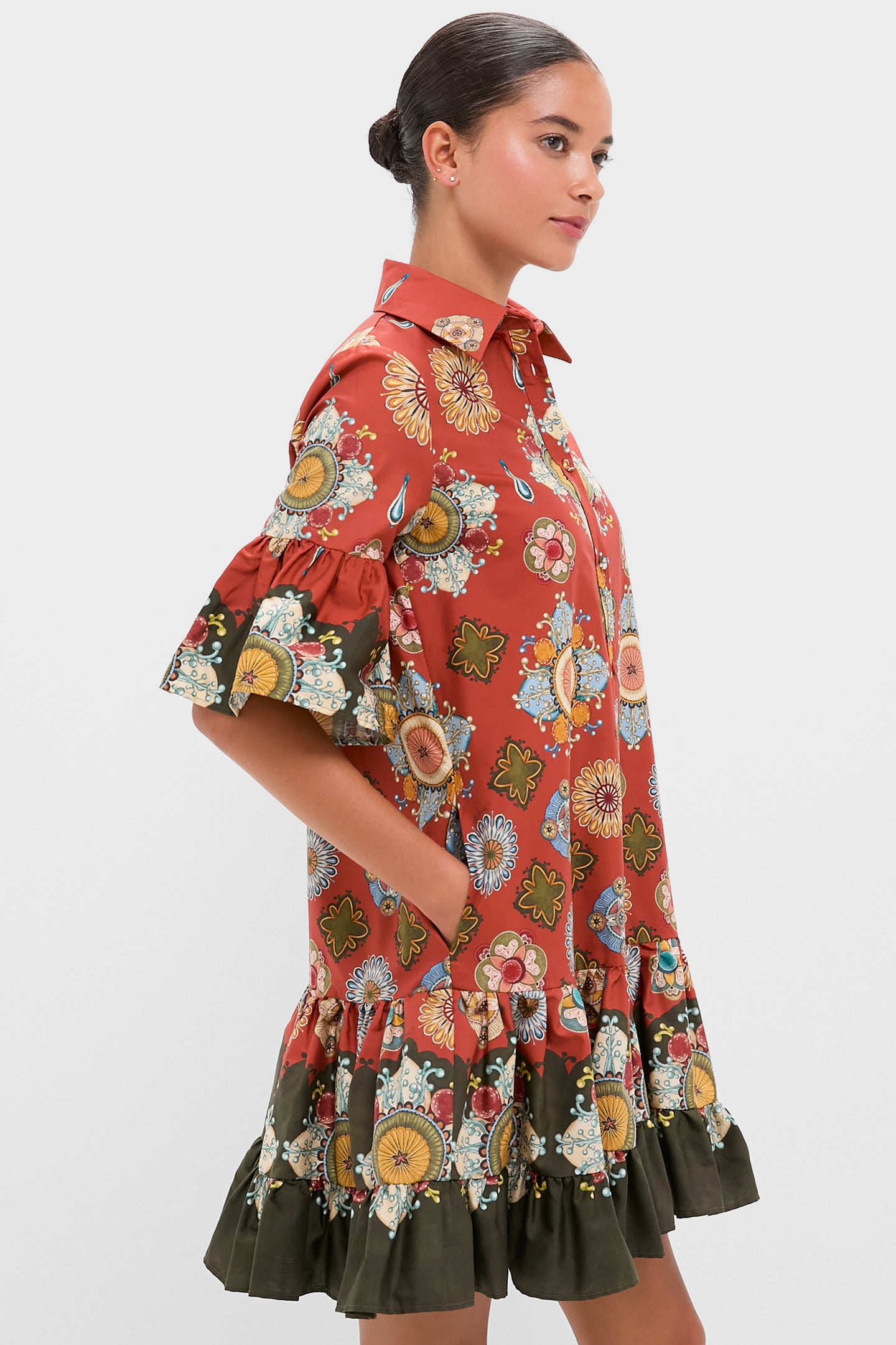 Nucleus Rust Placee Choux Dress | La DoubleJ