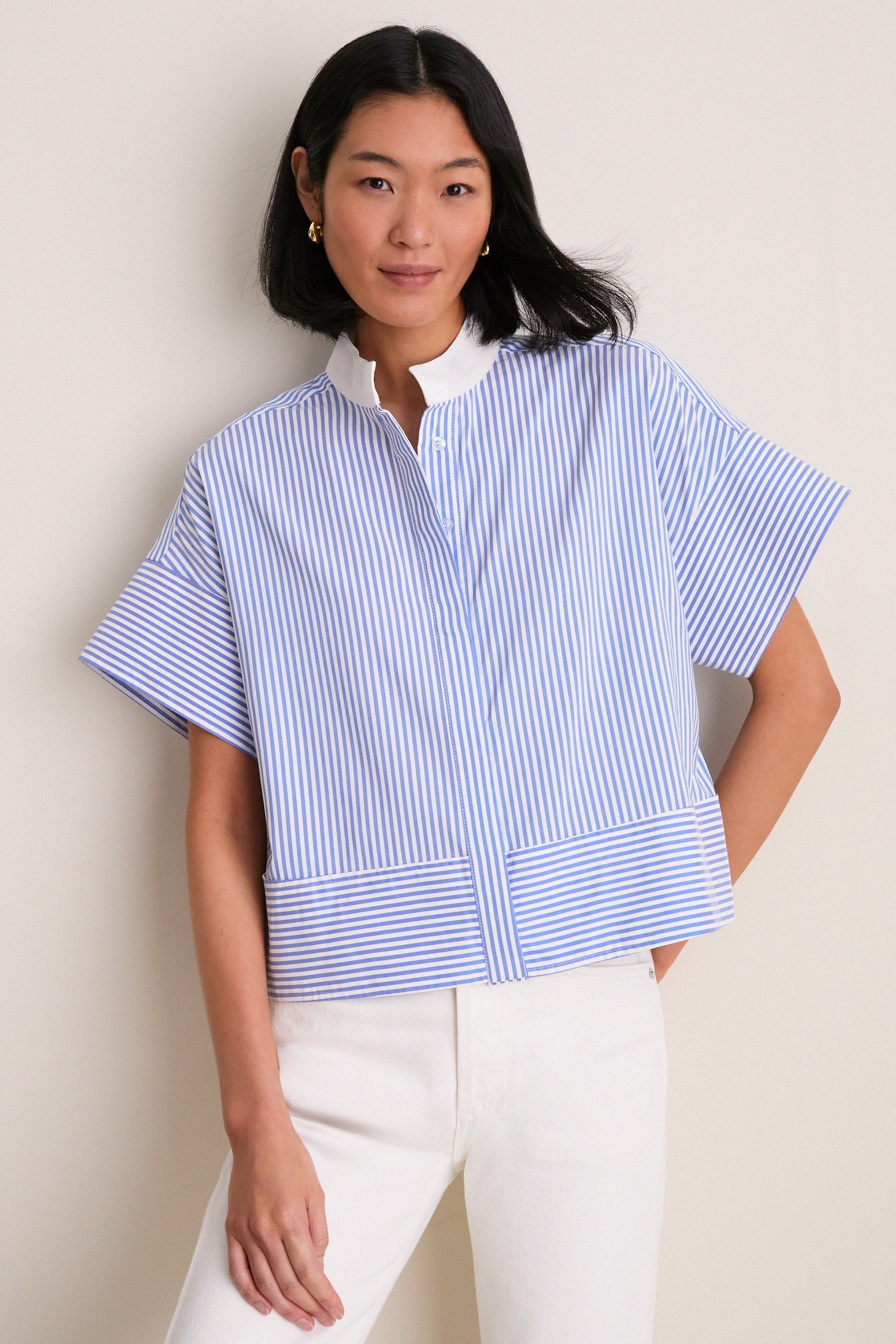 Blue Stripe Sofia Shirt | Tuckernuck