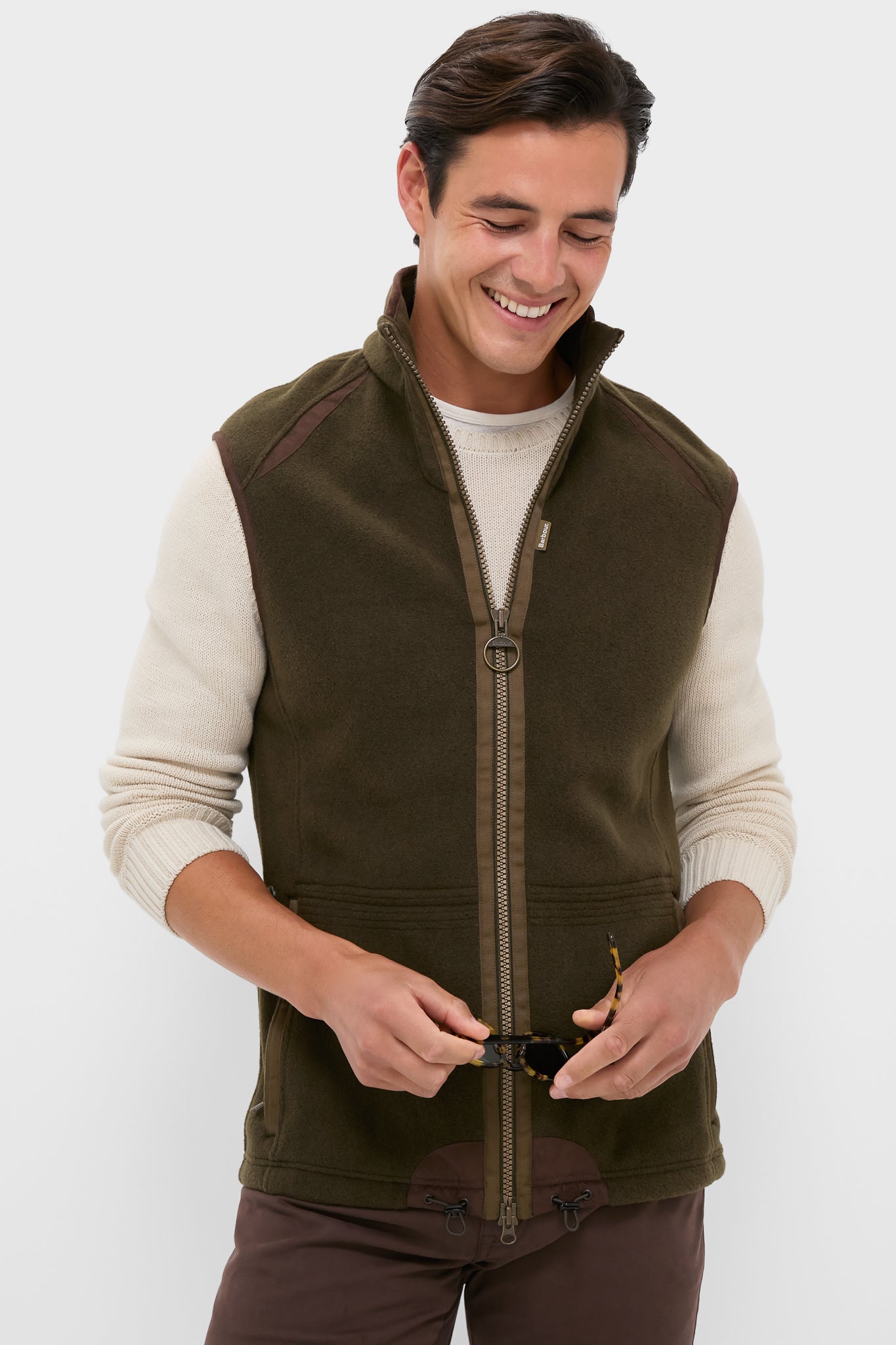 Olive Langdale Fleece Gilet | Barbour