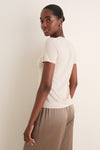 Sandstone Cashmere Silk Katie Tee