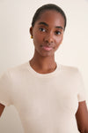 Sandstone Cashmere Silk Katie Tee