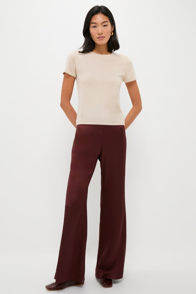 Sandstone Cashmere Silk Katie Tee