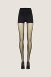 Black Control Dots Tights