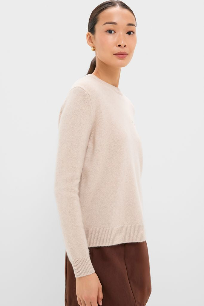 Sandstone Cashmere Bodie Boyfriend Crewneck