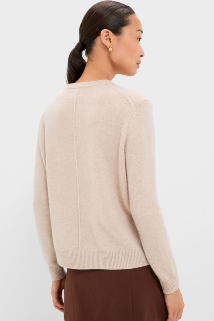 Sandstone Cashmere Bodie Boyfriend Crewneck