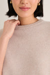 Sandstone Cashmere Bodie Boyfriend Crewneck