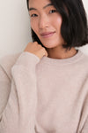 Sandstone Cashmere Bodie Boyfriend Crewneck