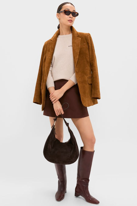 Sandstone Cashmere Bodie Boyfriend Crewneck