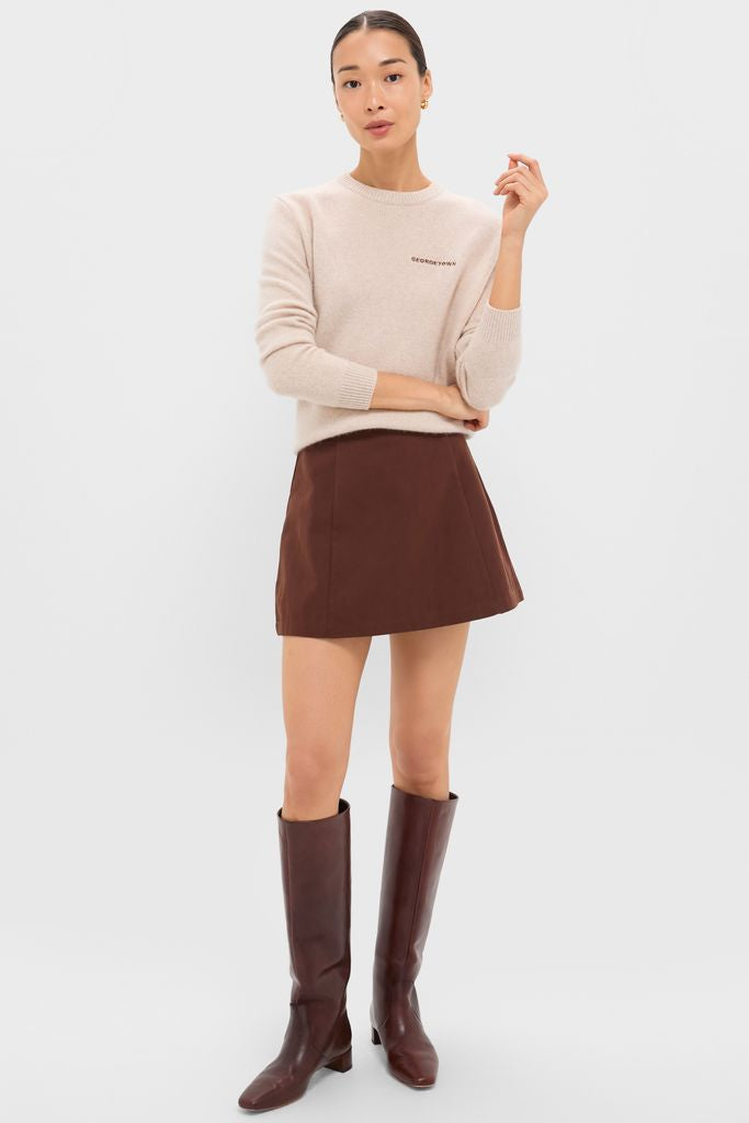 Sandstone Cashmere Bodie Boyfriend Crewneck