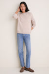 Sandstone Cashmere Bodie Boyfriend Crewneck