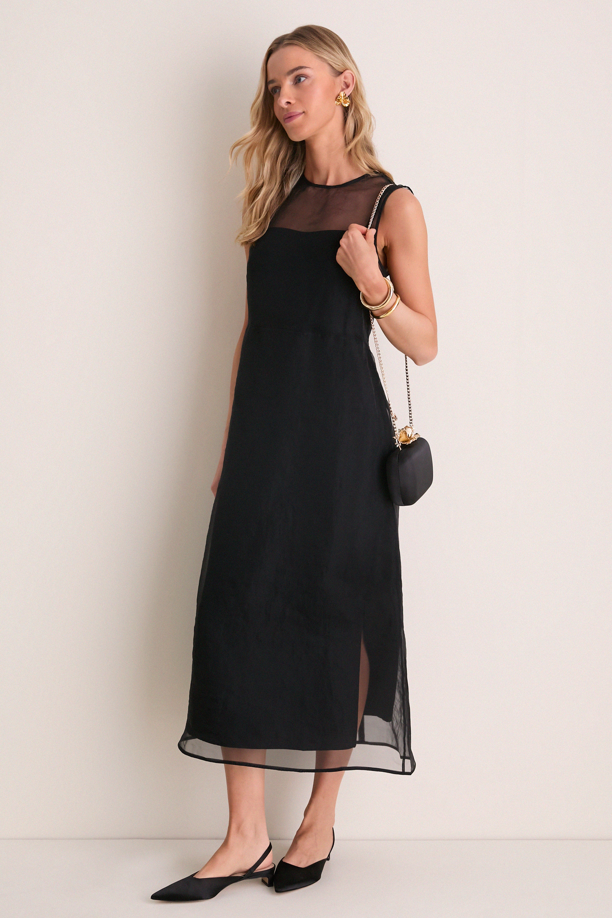 Black Adele Orchid Lock Clutch | Olga Berg