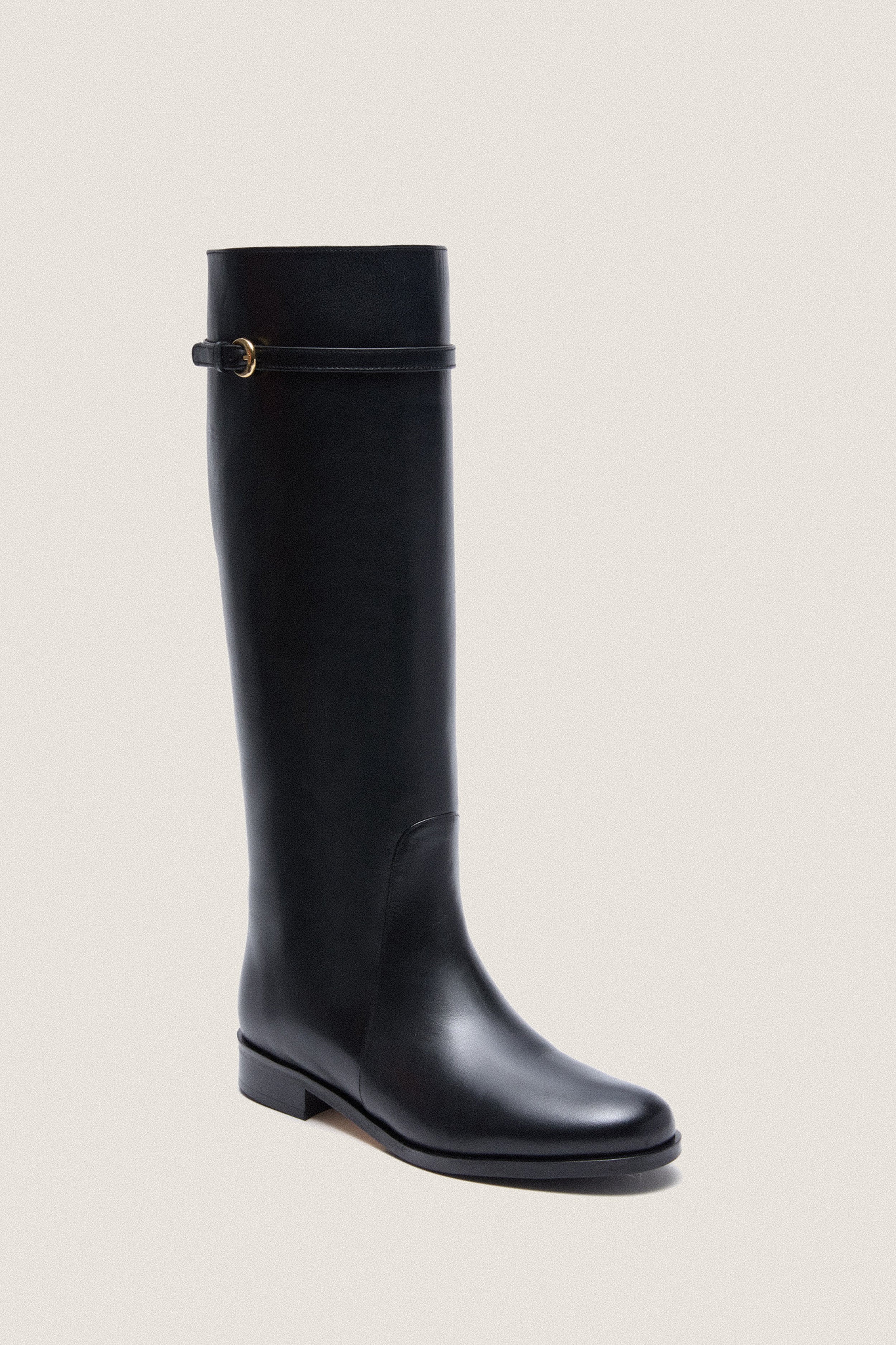Black Harlow Riding Boot | STAUD