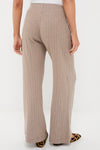 Beige Melange Pointelle Boxer Pants