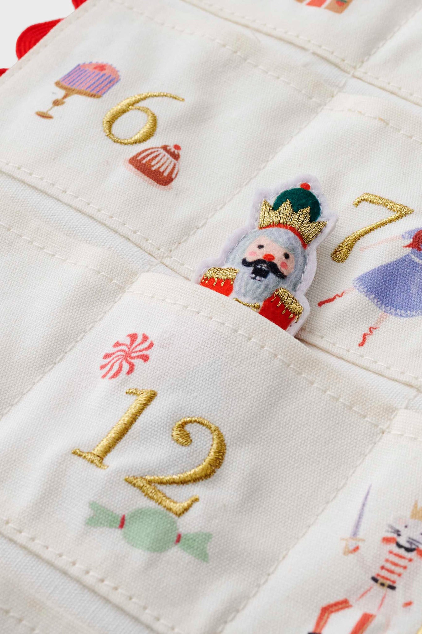 Embroidered Hanging Advent Calendar