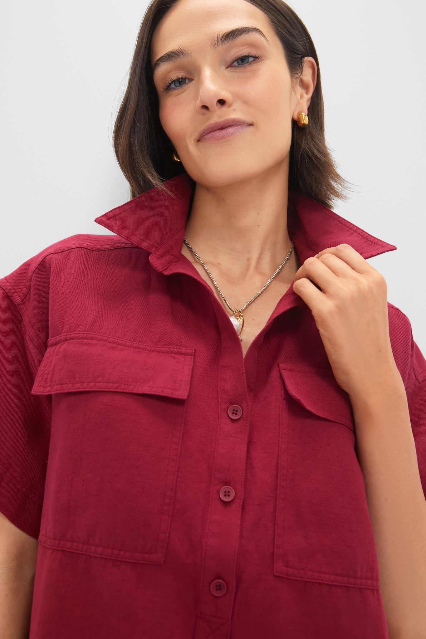 Apiece Apart Rumba Red Stefana Shift Dress Rumba Red / XS