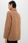 Camel Indie Military Wool Peacoat