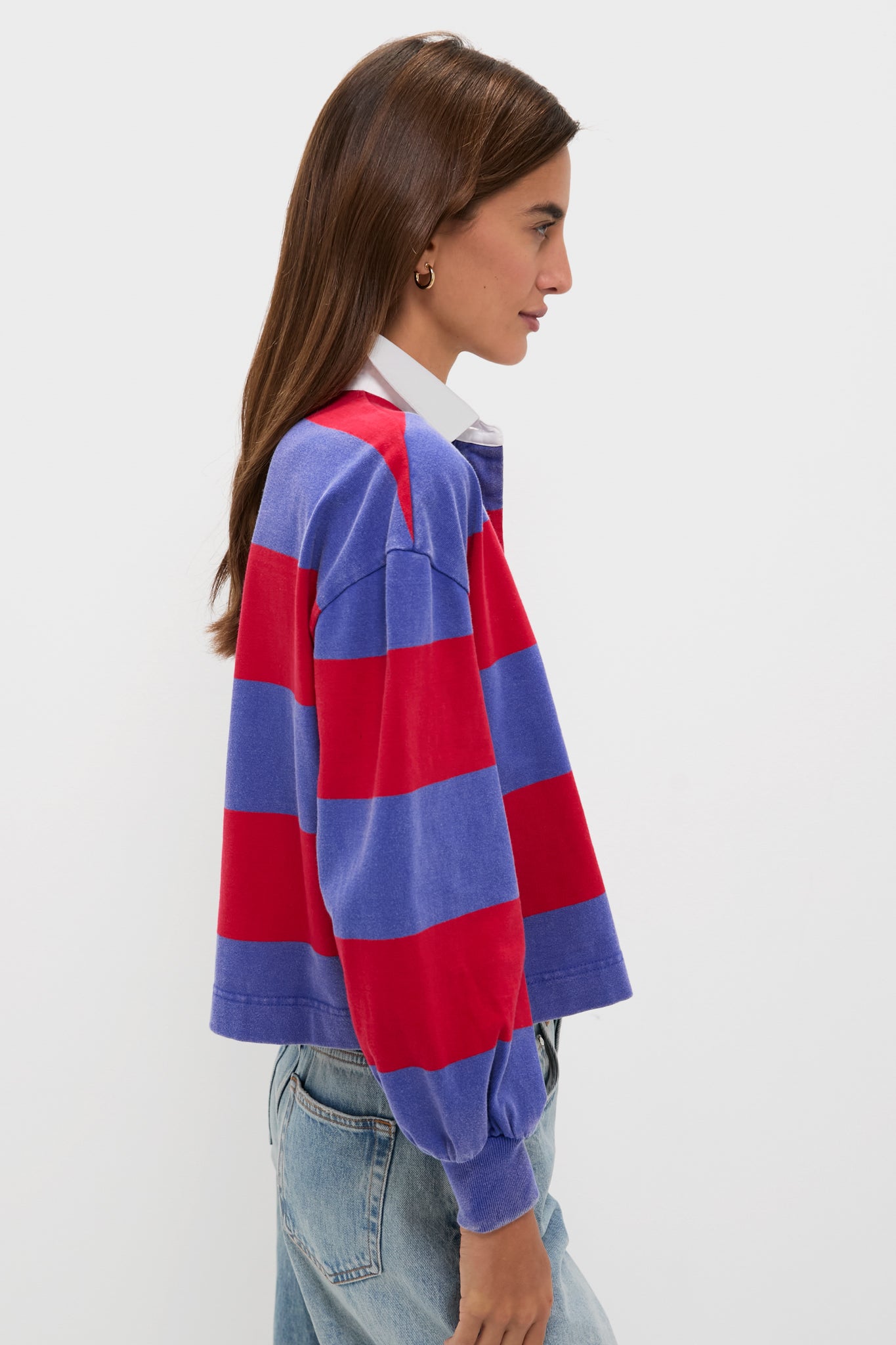 Gameday Red and Blue Swiftie Rugby Polo