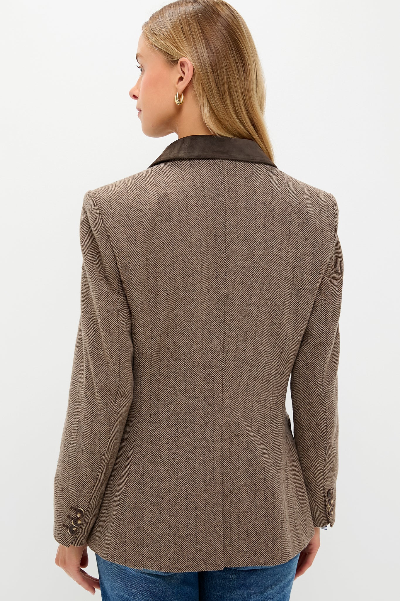 Chestnut Herringbone Cawley Blazer