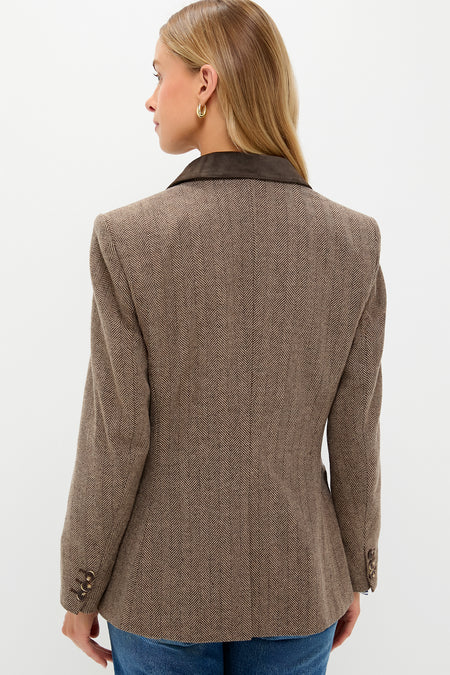 Chestnut Herringbone Cawley Blazer