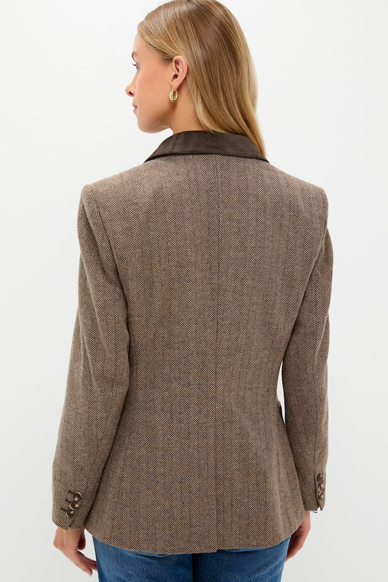Chestnut Herringbone Cawley Blazer