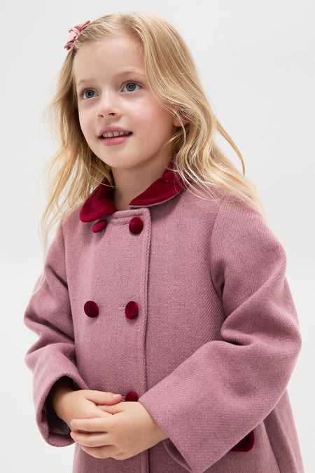 Dusty Pink Arrieta Girl Coat