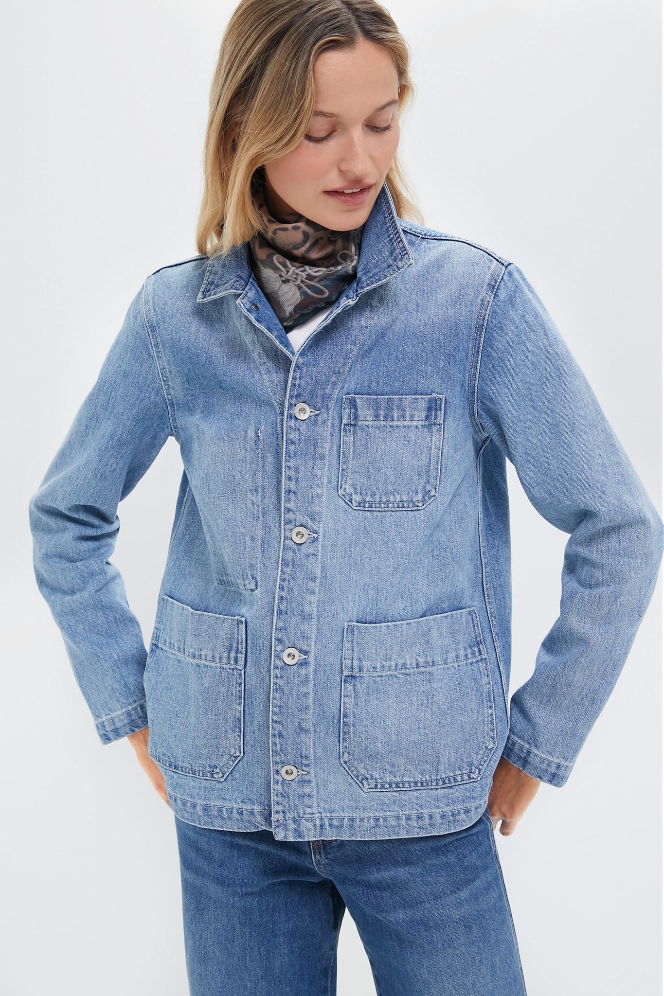 JANE SMITH アシンメトリーワークジャケット Vintage Wash Britt Work Jacket | Alex Mill