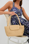Butter Woven Leather Courrier Tote
