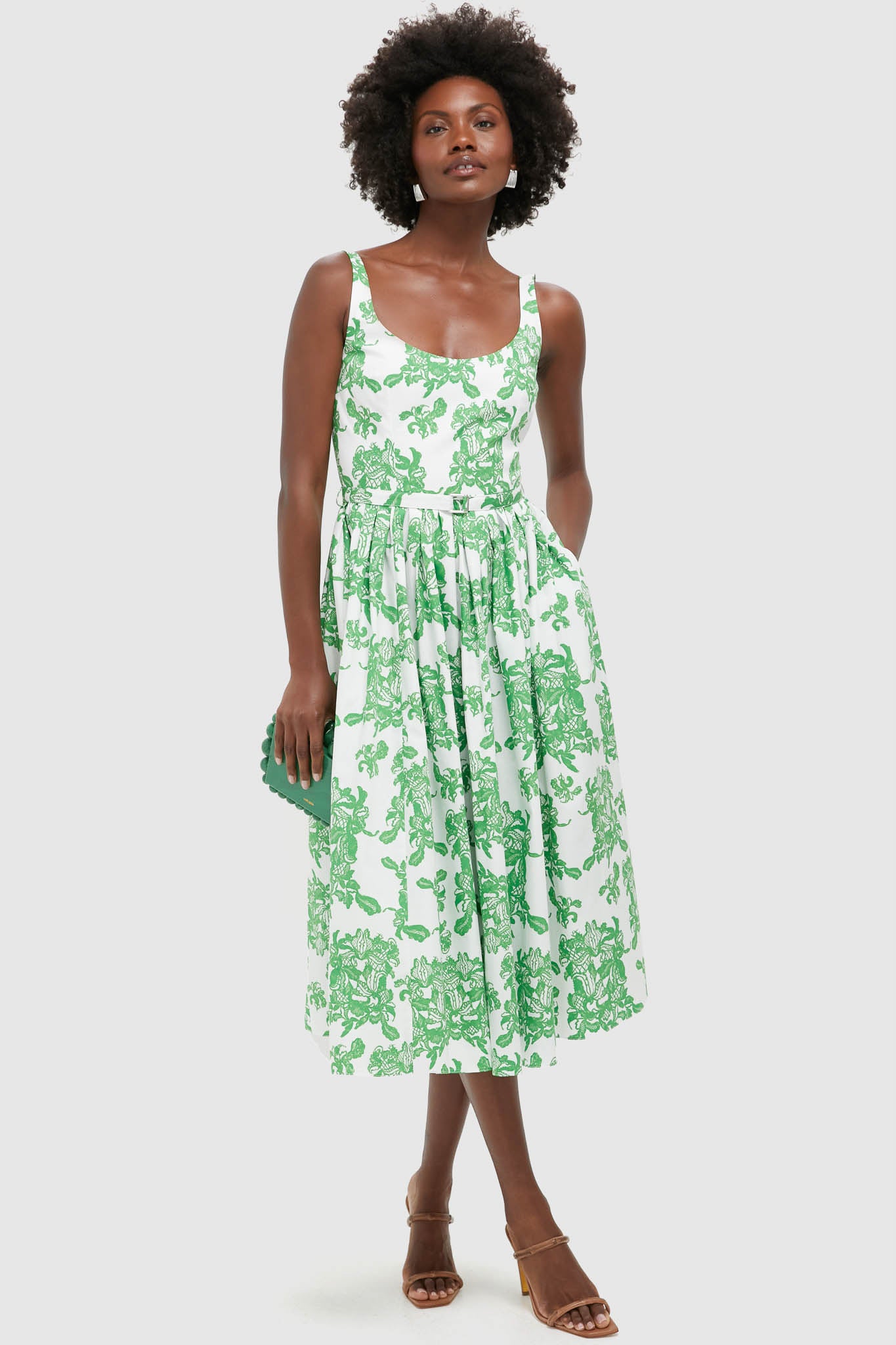Guipure Floral Eglantine Midi Dress