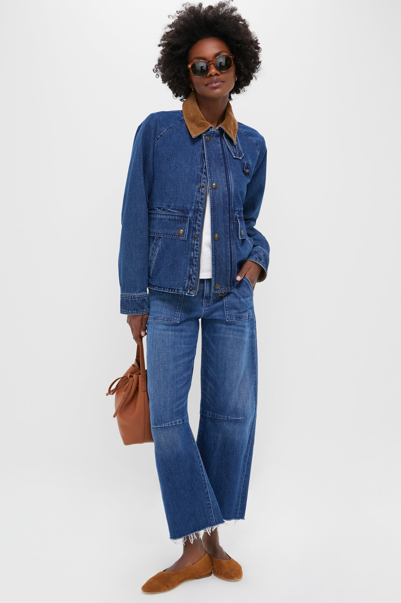 Poplar Wash Rigid Denim Woven Field Jacket