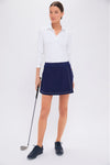Navy 15 Inch Performance Jersey Halliet Golf Skirt