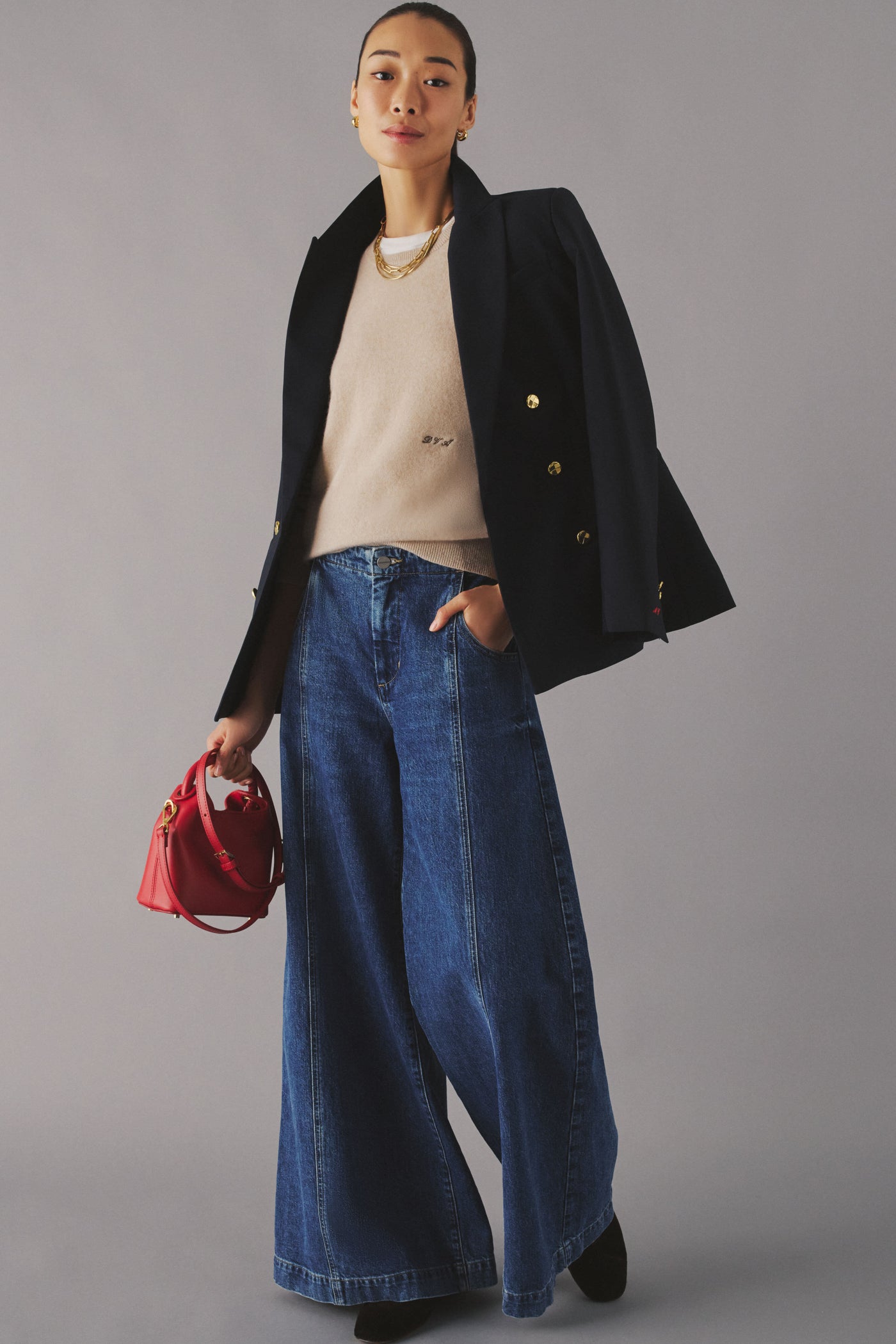 Red Leather Madeleine Bag
