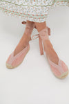 Ballet Pink Suede Jade Flats