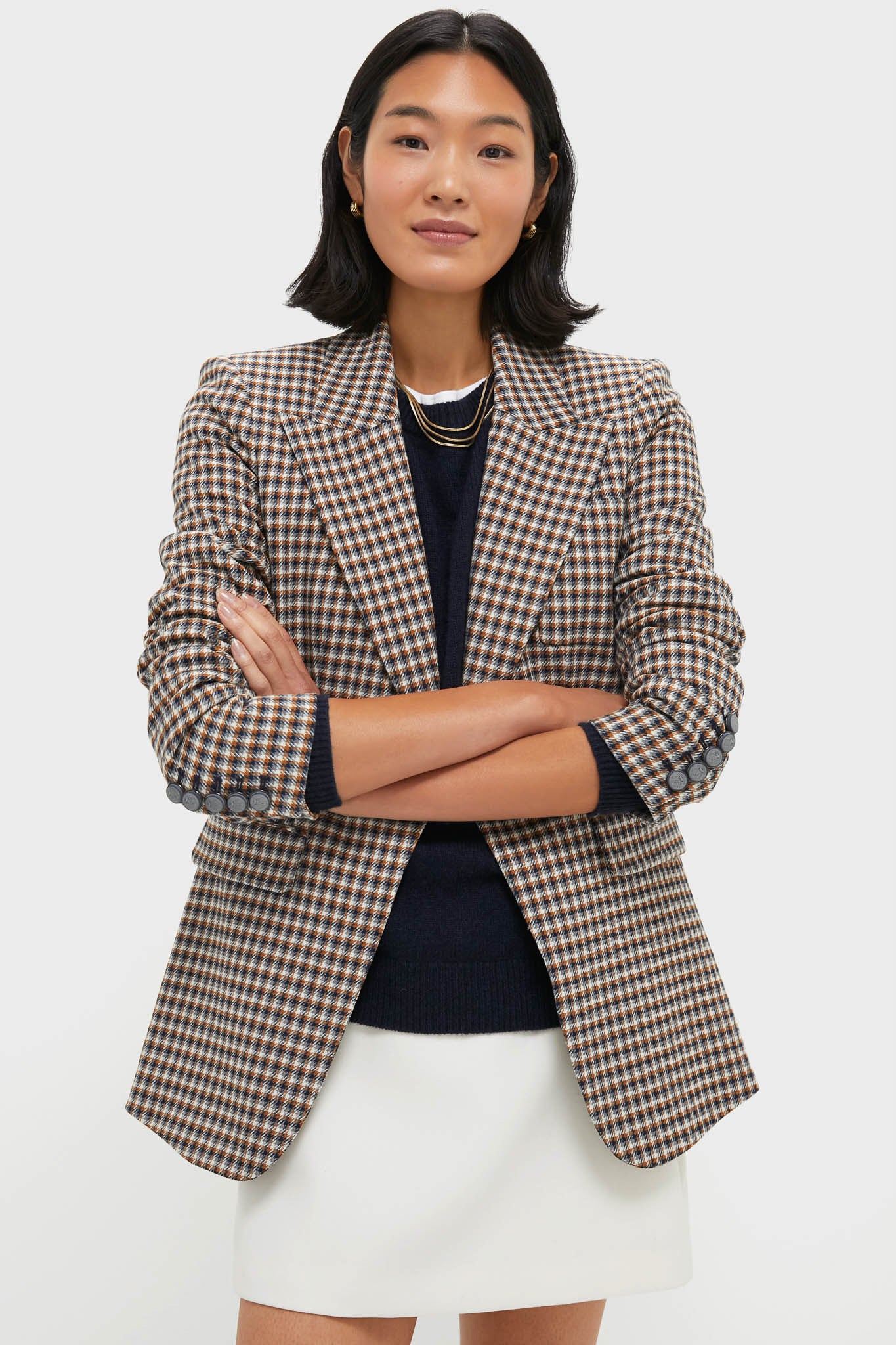 Navy Multi Livvy Dickey Jacket | Veronica Beard