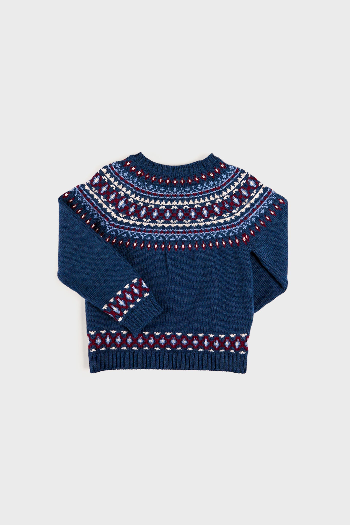 Jacquard Jumper in Navy