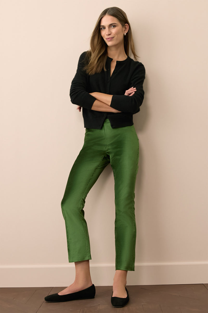 Green Velvet Ashford Pants