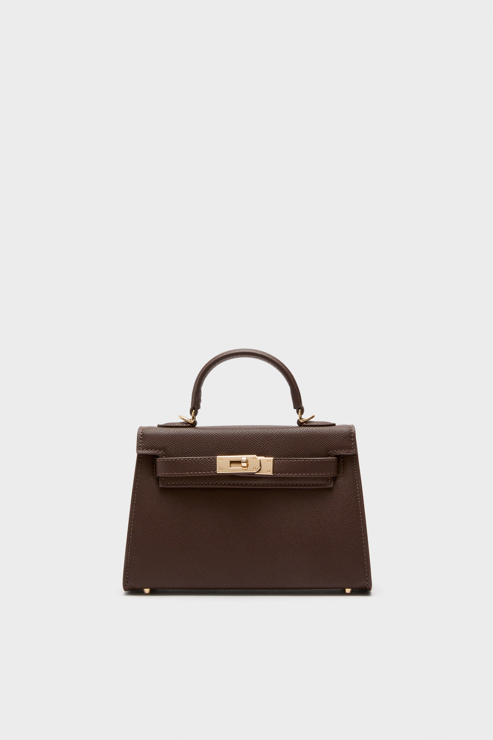 Chocolate Hariette Handle Bag