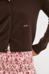 Chocolate Cashmere Riley Cardigan