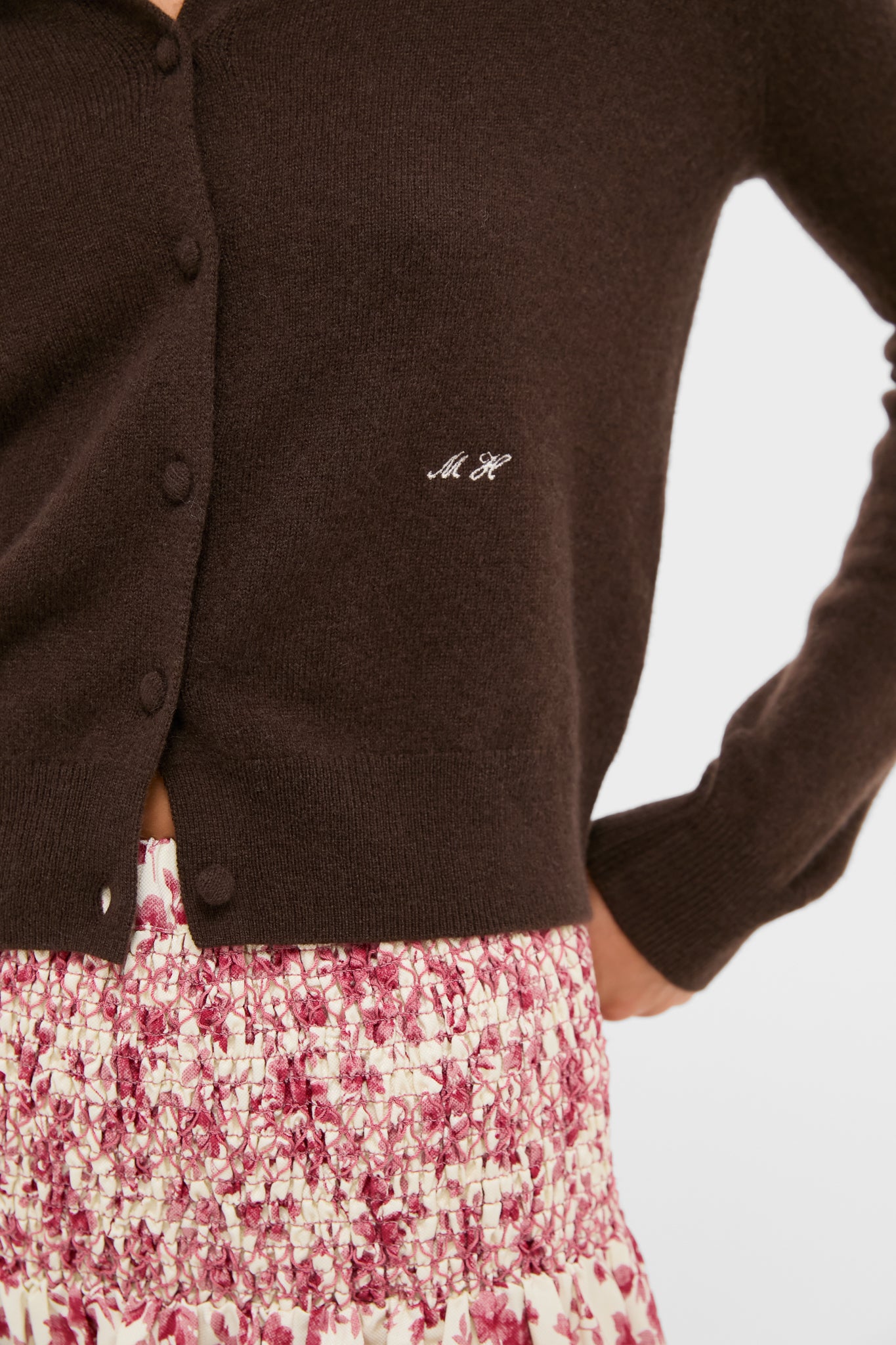 Chocolate Cashmere Riley Cardigan