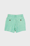 Cheyne Striped Pocket Detail Shorts in Green