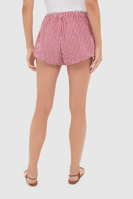 Red Gingham Aurelia Short