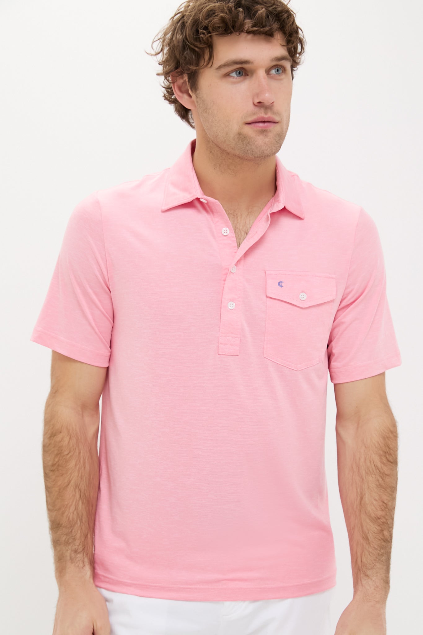 Strawberry Marg Heather Performance Sport Players Shirt