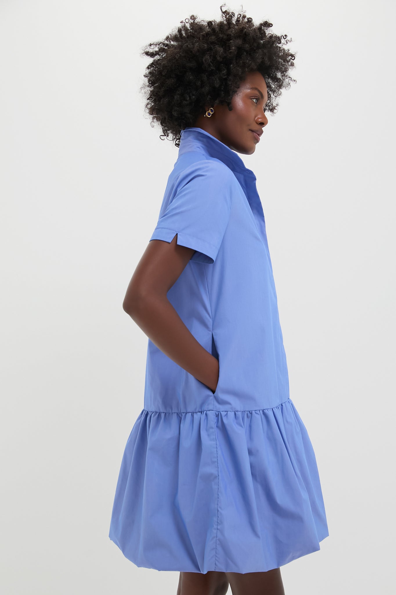 Sail Blue Martine Bubble Mini Dress