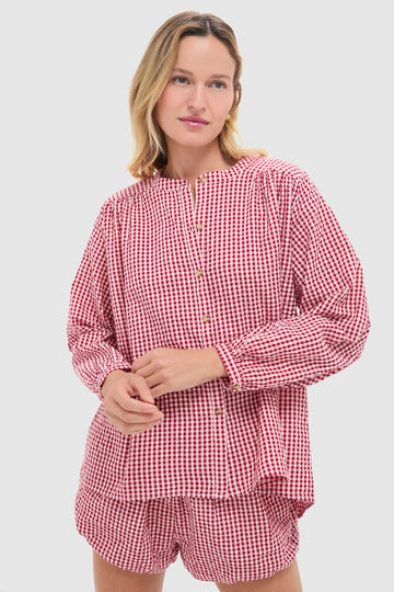 Red Gingham Mira Shirt