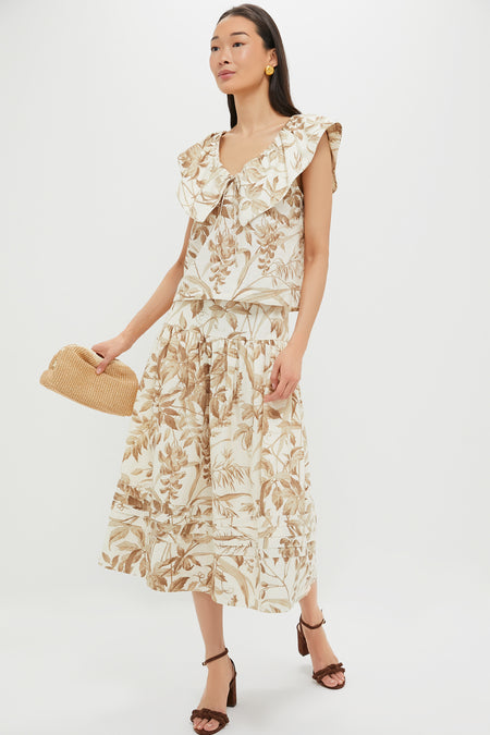 Dune Breeze Cotton Linen Eden Skirt