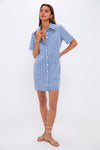 Denim Embroidered Lacie Dress