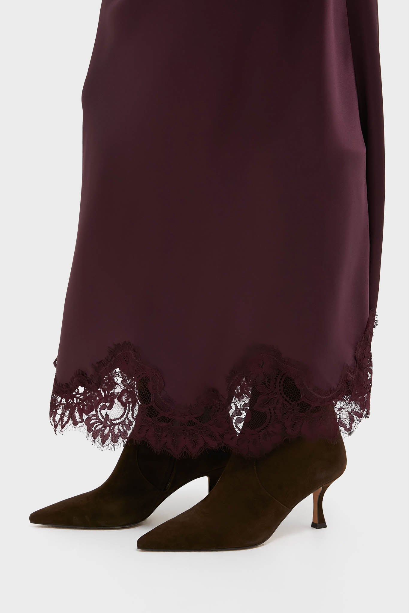 Winetasting Satin Mischa Slip Skirt