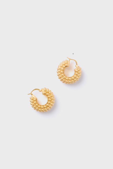 Gold Baya Medium Hoop Earrings