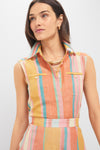 Multi Rainbow Stripes Ylenia Top